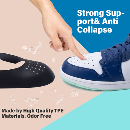 YOLOPARK 4 Pairs Creases Protector for Shoe Sneakers:AF1s,Dunks and More, Anti Creases Protector for Men's 7.5-13 Women 5-8.5