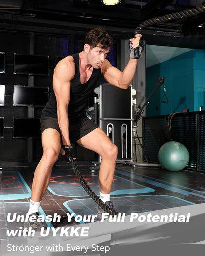 UYKKE 10mil Nitrile Gloves Thick,Industrial Disposable Gloves with Diamond Textured,Heavy Duty Mechanic Gloves,Latex Free (100, Large)