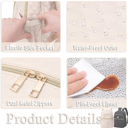 Weitars Lunch Backpack for Women,20L Backpacks Cooler Insulated,Back Pack Lunch Bag for Women Work with Side Pocket,Lunchbox Backpack for Picnic Camping