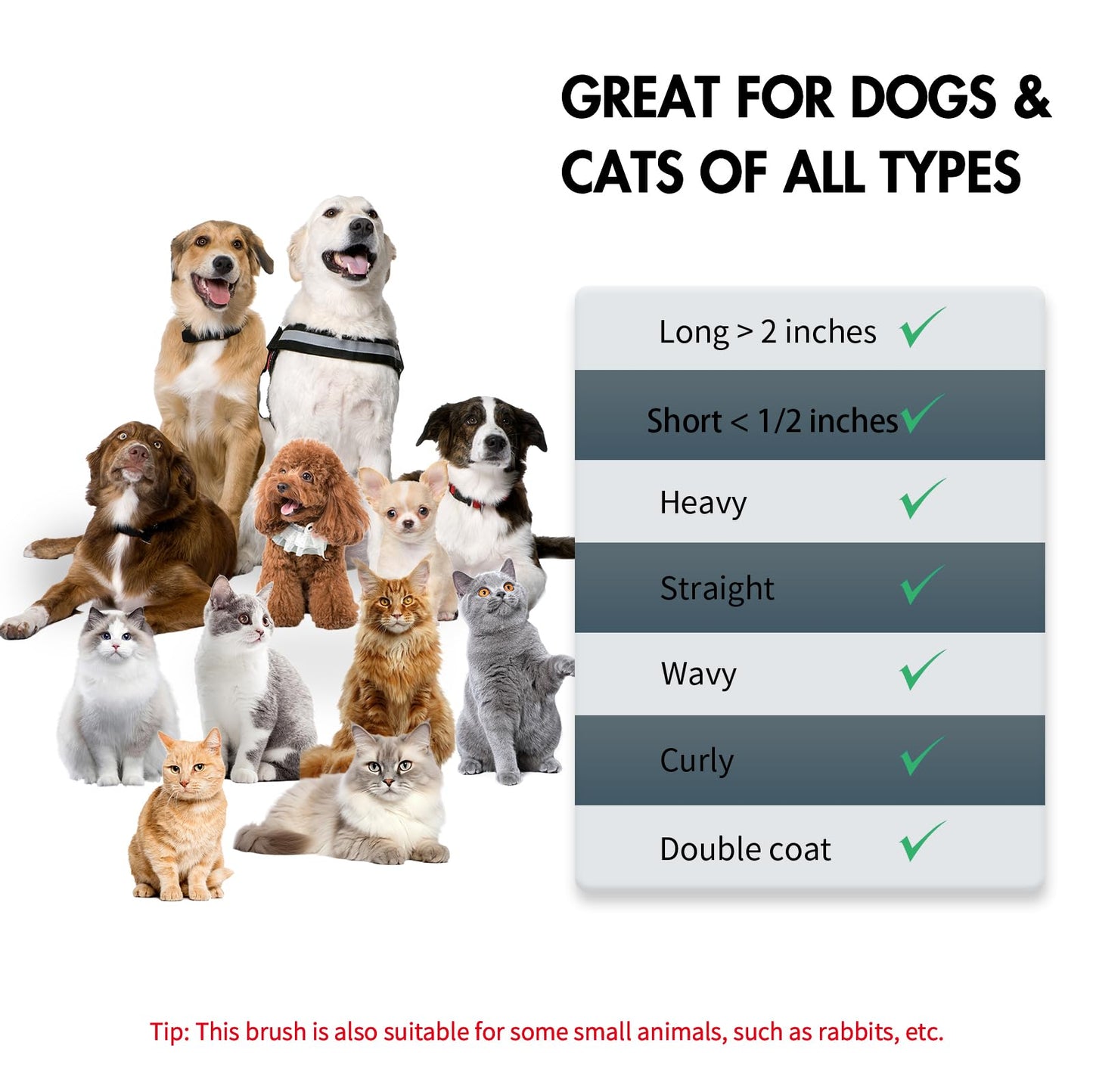 YOYUPETA Dog Self Cleaning Slicker Brush for Shedding, Ideal for Short Long Haired Dogs, Including Cat. Removes Loose Fur, Undercoat, Mats, Tangled Hair. Suit for Large Medium Small Animal, Black