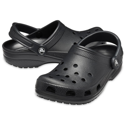 Crocs Unisex-Adult Classic Clogs, Black, 3 Men/5 Women