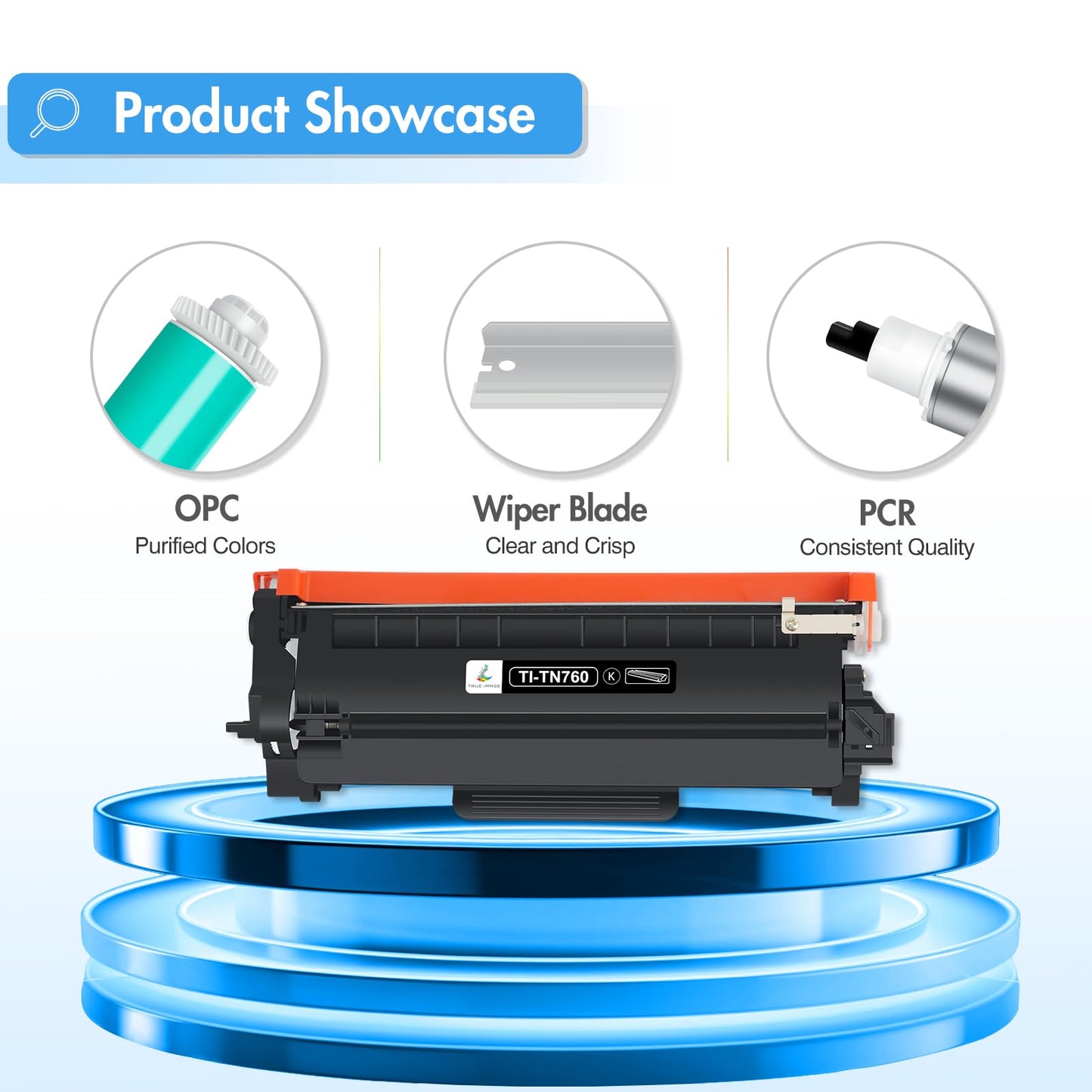TN760 TN730 Toner for Brother Printer: Compatible for Brother TN 760 730 TN-730/TN-760 High Yield Black for MFC-L2710DW MFC-L2750DW HL-L2350DW HL-L2395DW DCP-L2550DW HL-L2390DW HL-L2370DW 4-Pack