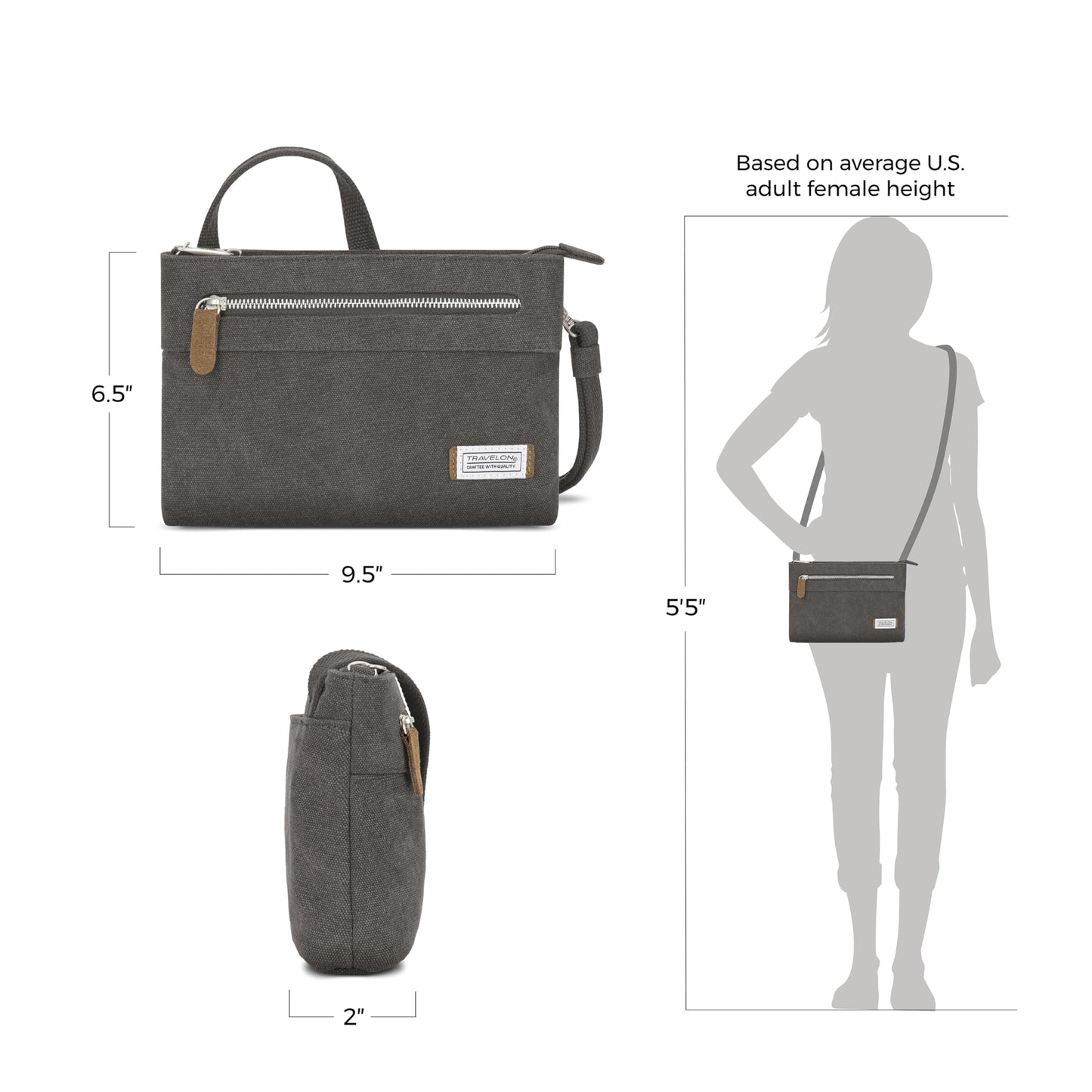 Travelon Anti-Theft Heritage Small Crossbody
