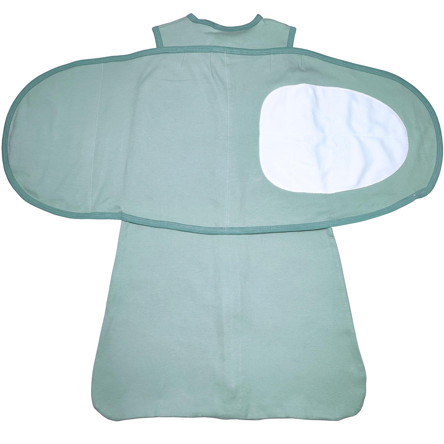 Enrich YLife Swaddle Sack for Baby Babies 3-Ways Adjustable Swaddling Sleeping Bag Cotton Wearable Blanket for Newborn Boys and Girls (Cyan, 3-6 Months)