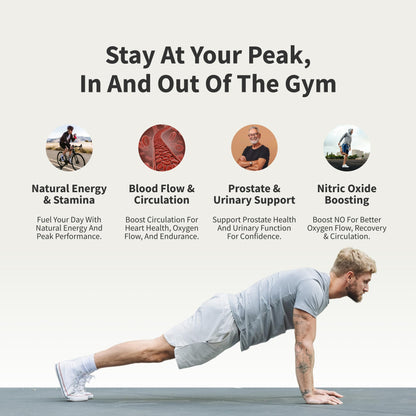 Snap Supplements Prostate Health Support Supplement Bundle with Nitric Oxide Booster – 90 Capsules & 90 Capsules