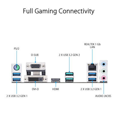 ASUS Prime B550M-A WiFi II AMD Micro ATX Motherboard with PCIe 4.0, WiFi 6, ECC Memory, HDMI 2.1, RGB Header