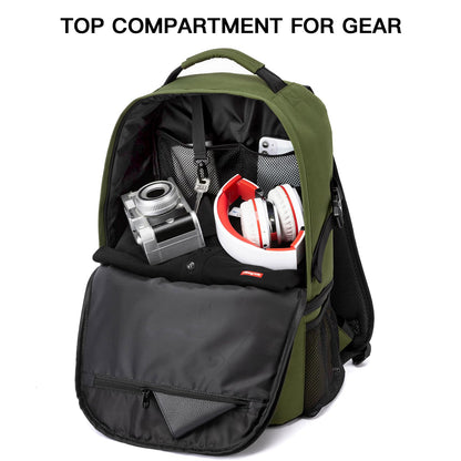 TUGUAN Insulated Cooler Backpack 38/42 Cans Double Deck Leakproof Lightweight Soft Lunch Backpack Small Cooler Bag Beach Picnic, Green