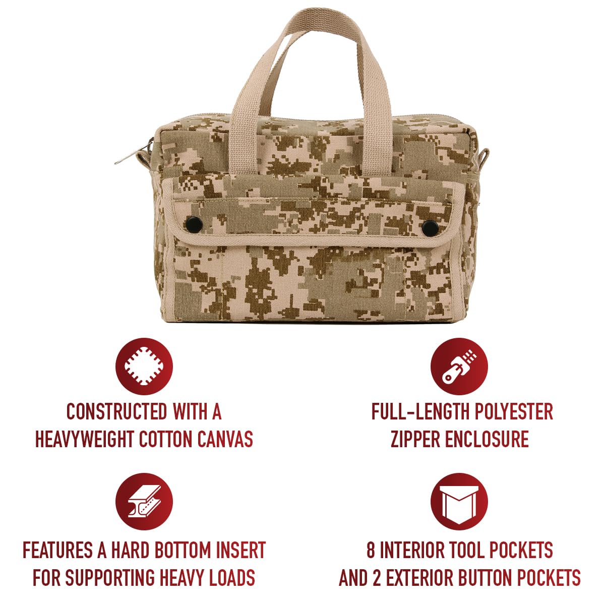 Rothco Mechanic's Tool Bag - Heavy-Duty Organization for Gear and Equipment