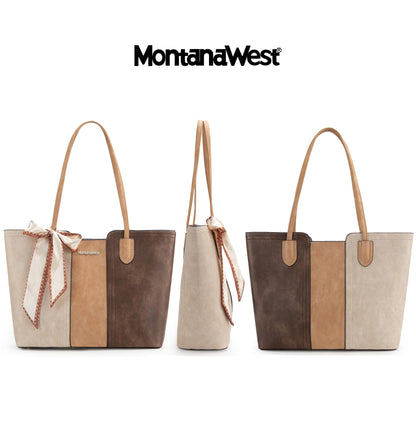 Montana West Tote Bags for Women Medium Top Handle Satchel Purses Large Shoulder Handbag Hobo Bags MWC-323BTN