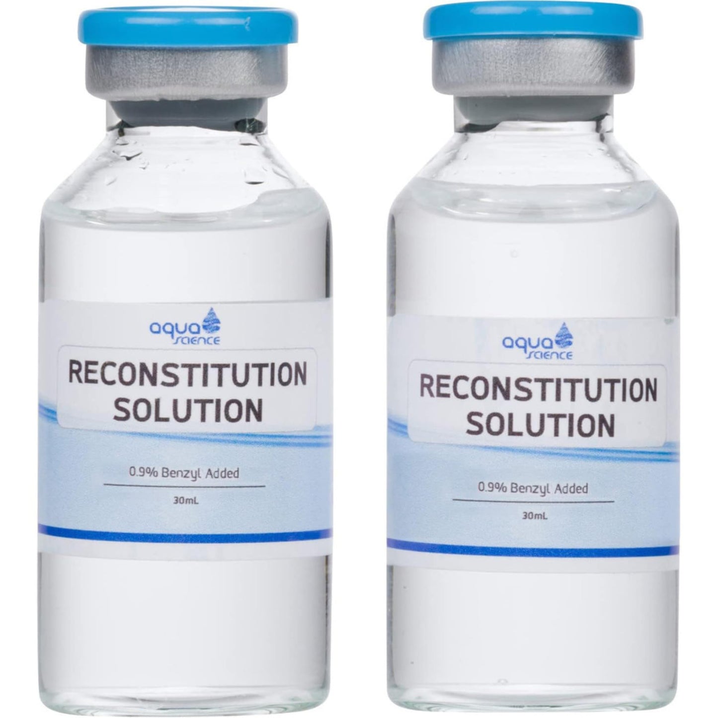 Reconstitution Solution 2-Pack - 30ml - Ultra Clean Solution in Premium Glass Vials | Made in USA