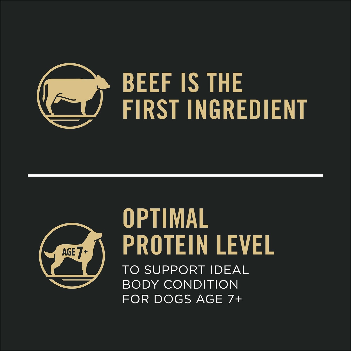 Purina Pro Plan Adult 7 Plus Complete Essentials Shredded Blend Beef and Rice Formula High Protein Dog Food for Senior Dogs - 34 lb. Bag