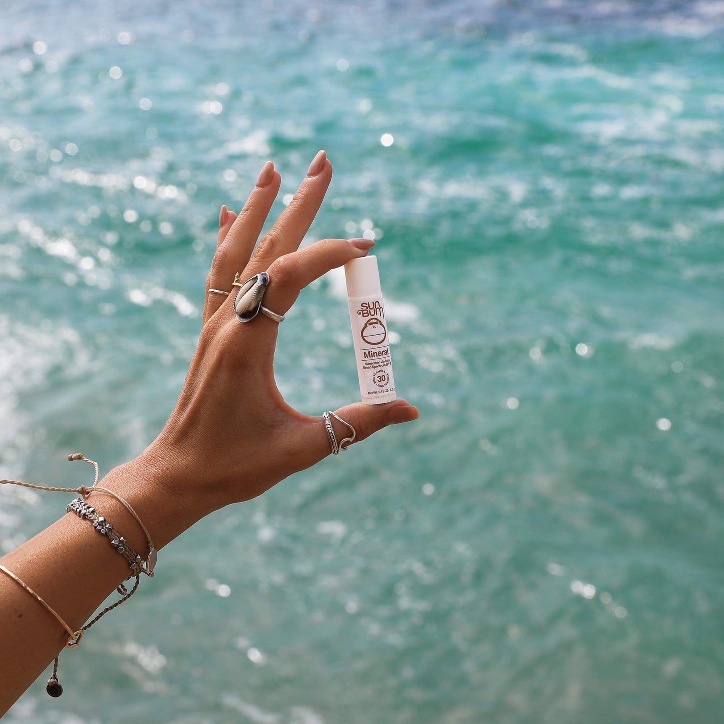 Sun Bum SPF 30 Mineral Sunscreen Lip Balm - Hawaii Act 104 Compliant (Octinoxate & Oxybenzone Free) - Zinc-Based Broad Spectrum UVA/UVB Lip Protection - 0.15 oz Stick