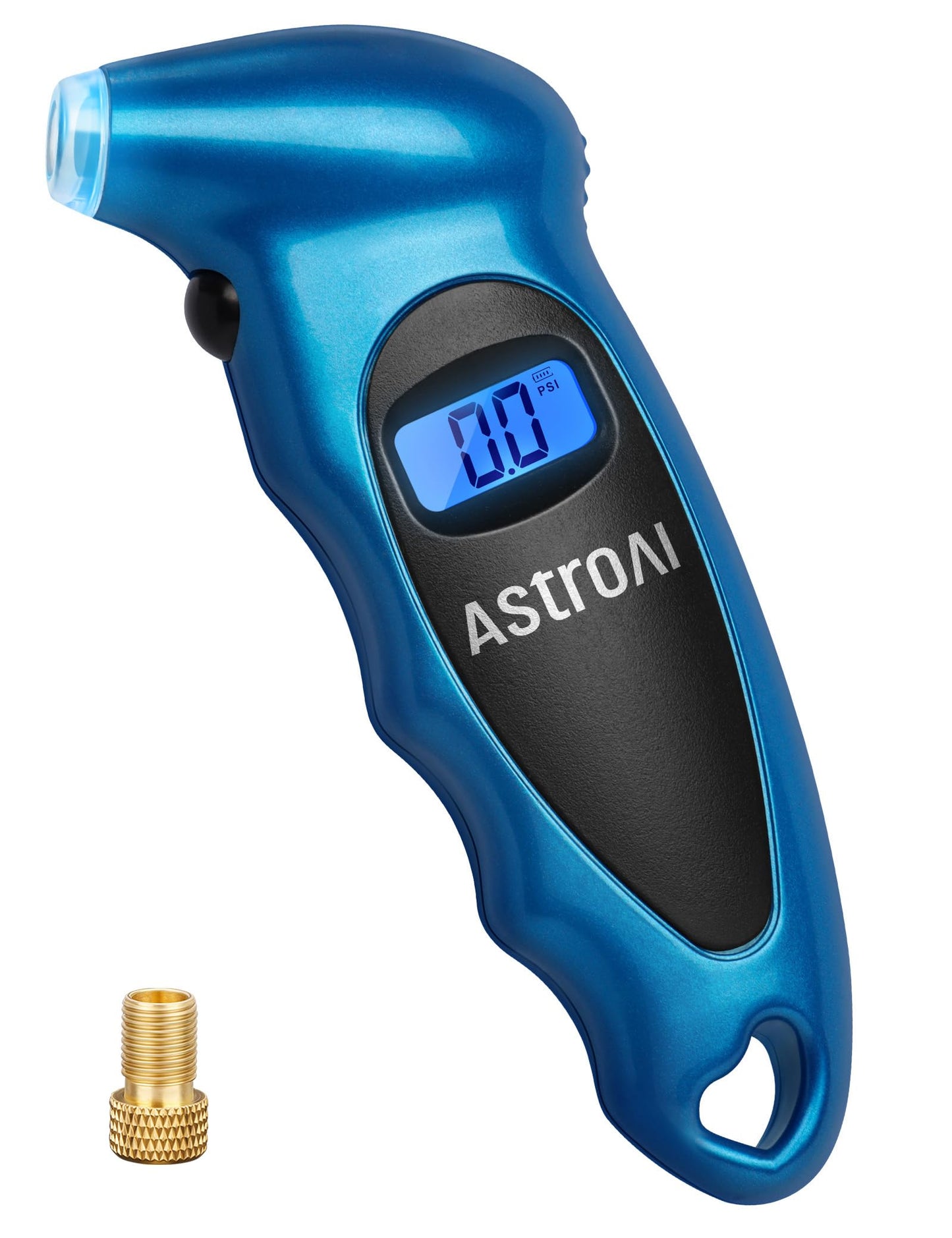 AstroAI Digital Tire Pressure Gauge 0-150PSI, Accurate in 0.1 Increments, Tire Pressure Gauge with Backlit LCD and Presta Valve Adaptor, 4 Units of Measurement for Car Truck Bicycle, Blue