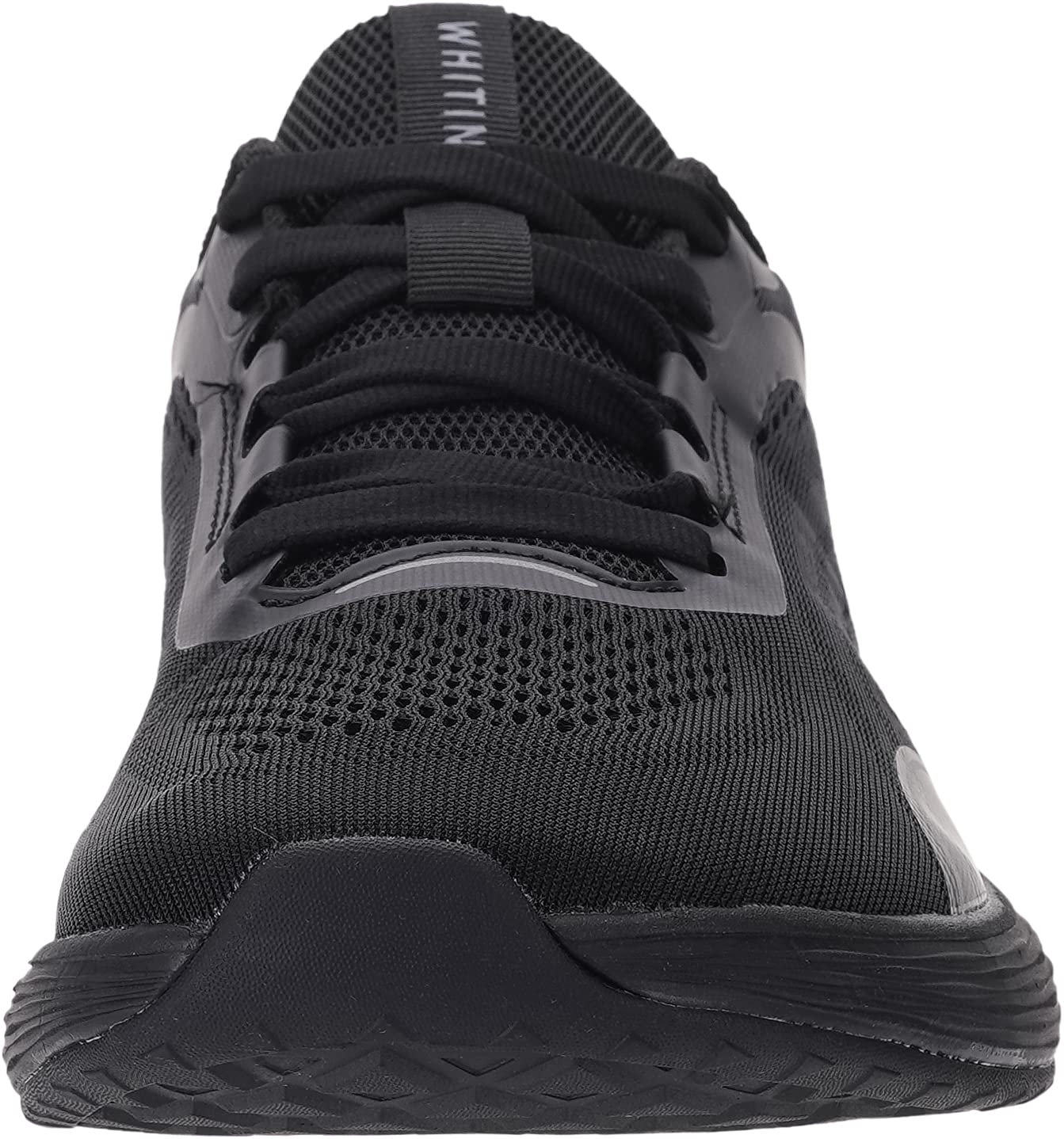 WHITIN Mens Zero Drop Wide Toe Box Road Running Shoes Size 11 Lightweight Sports Workout Comfortable Width Tennis Athletics Outdoor Mesh Male Black 45