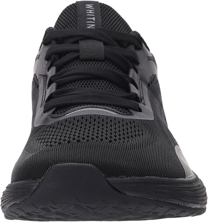 WHITIN Mens Zero Drop Wide Toe Box Road Running Shoes Size 11 Lightweight Sports Workout Comfortable Width Tennis Athletics Outdoor Mesh Male Black 45