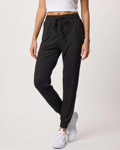 Real Essentials 3 Pack: Women's Ultra-Soft Lounge Joggers Sweatpants Athletic Yoga Pants with Pockets (Available in Plus), Set 9, S, Pack of 3