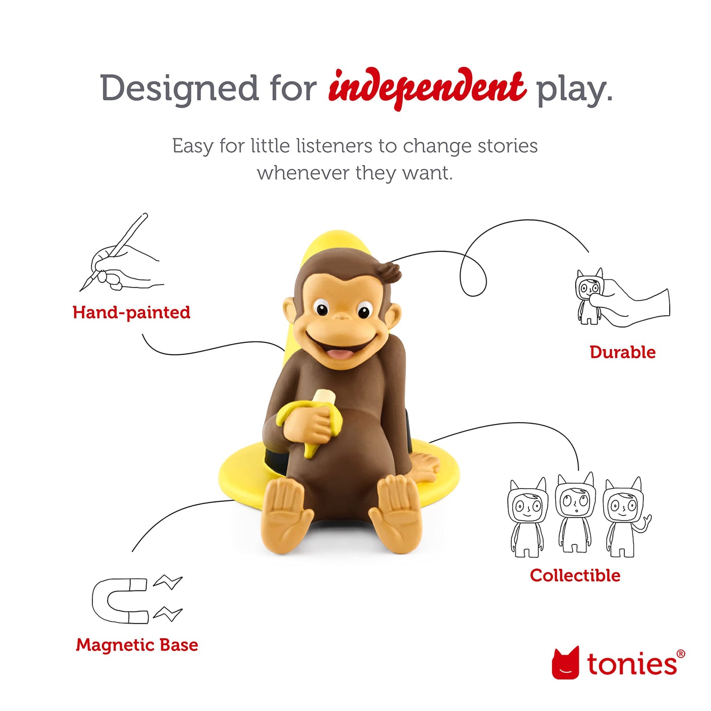 Tonies Curious George Audio Toy Figurine
