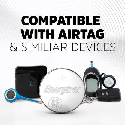 Energizer 2032 Batteries (4 Pack), 3V Lithium Coin Batteries