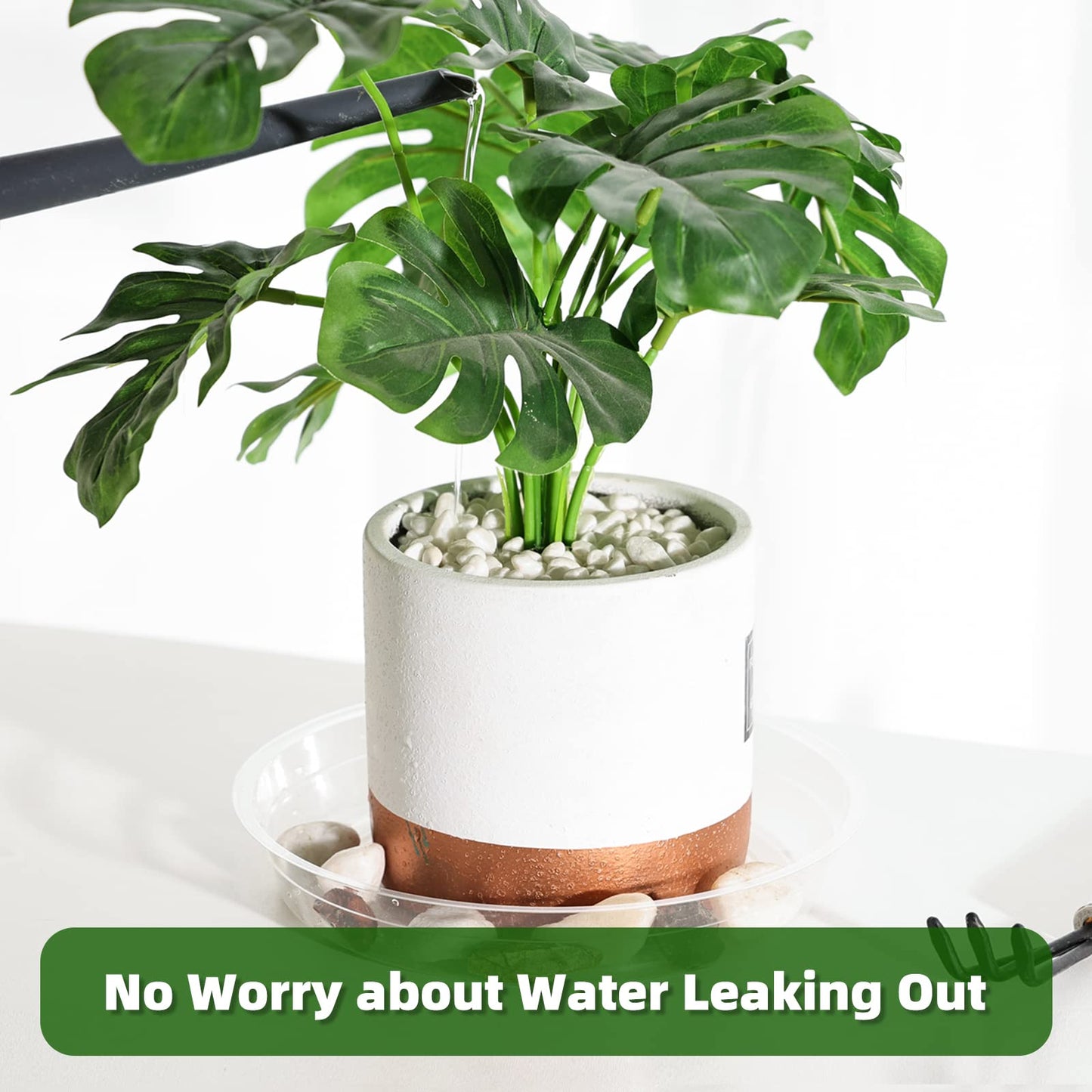 TRUEDAYS 20 Pack Plant Saucers (6 inch / 8inch / 10inch / 12inch) Clear Plant Saucers Flower Pot Tray Excellent for Indoor & Outdoor Plants