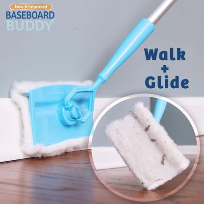 Baseboard Buddy – Baseboard & Molding Cleaning Tool! Includes 1 Baseboard Buddy and 3 Reusable Cleaning Pads, As Seen on TV