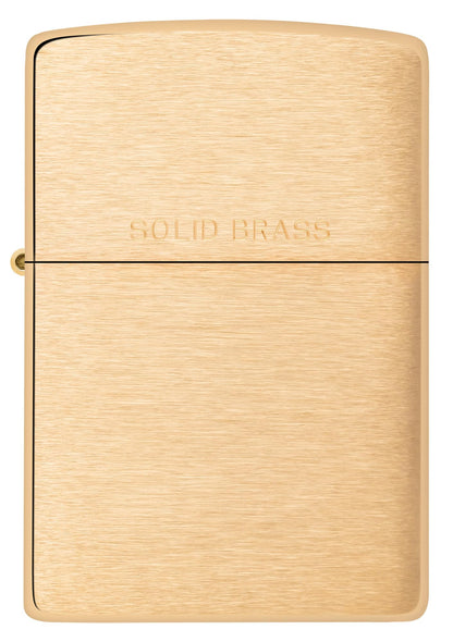 Zippo Classic Brushed Solid Brass Pocket Lighter