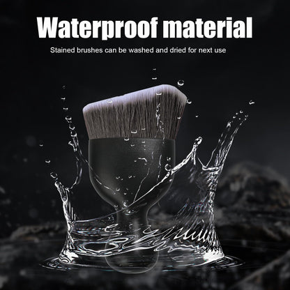 Ziciner Car Detailing Brush, Curved Soft Bristles Auto Removal Dust Collectors, Universal Vehicle Dashboard, Air Conditioner Vents etc Interior Cleaning Tool Accessories (Brown/White)