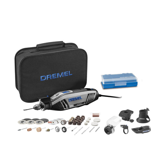 Dremel 4300-5/40 High Performance Rotary Tool Kit with LED Light- 5 Attachments & 40 Accessories - Ideal for Grinding, Cutting, Wood Carving, Sanding, and Engraving