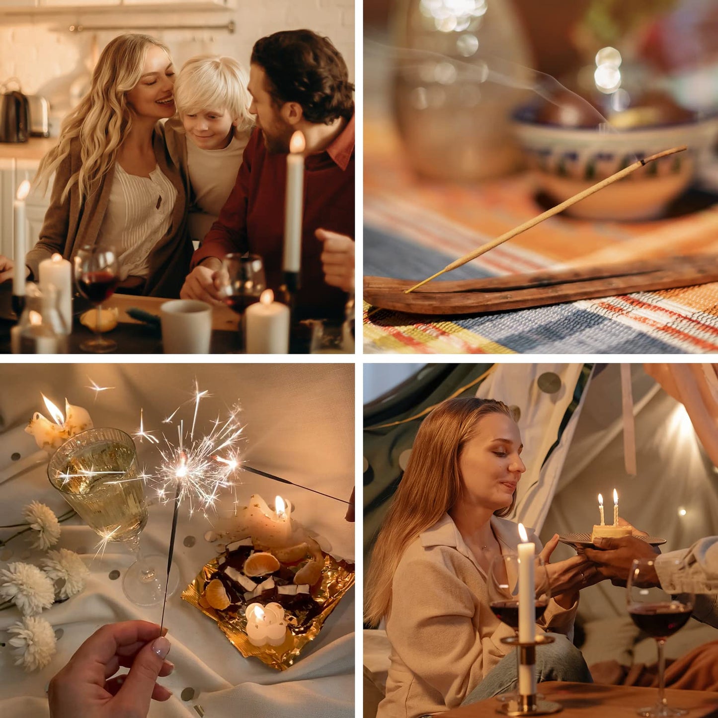 REIDEA Electric Candle Lighter, Retractable Top Windproof Flameless USB Rechargeable Arc Lighter with Safe Button and Power Indicator for Candle, BBQ and Fireworks, R1 Flat, Champagne Gold