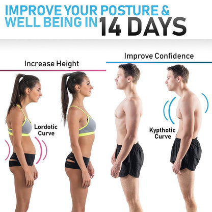 Thoracic Back Brace Posture Corrector- Magnetic Lumbar Back Support Belt-Back Pain Relief, Improve Thoracic Kyphosis, for Lower and Upper Back Pain Men & Women (White, Large)