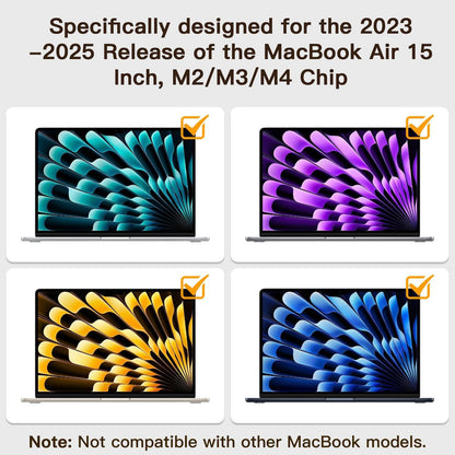 2 Pack Compatible with MacBook Air 15 Inch Screen Protector (M2, M3, M4), Matte Anti Glare Film Anti Scratch for Mac Air 15.3'' (2023-2025)