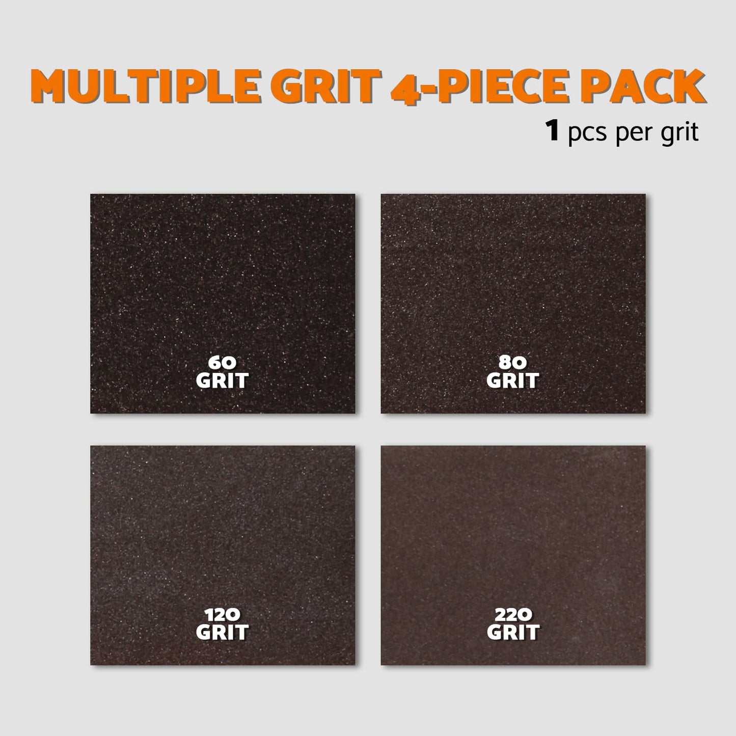 Sanding Sponge, 60 80 120 220 Coarse Medium Fine Grit Sanding Block, Sander Sponges for Drywall Metal, Sandpaper Sponge Sanding Blocks for Wood 4 Pcs by S&F STEAD & FAST