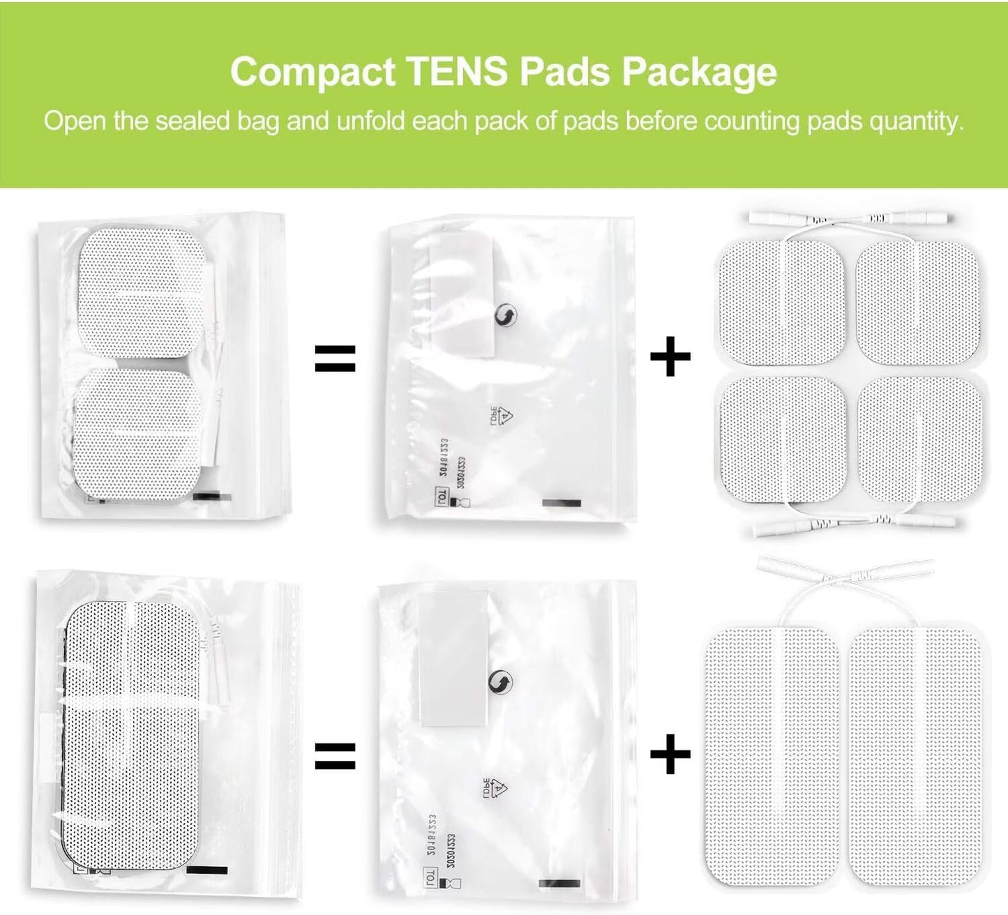 AUVON Dual Channel TENS Unit Muscle Stimulator Machine with 20 Modes, 2" and 2"x4" TENS Unit Electrode Pads