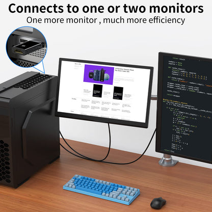 4K DisplayPort to HDMI Adapter 2-Pack,24K Gold Plated Uni-Directional Display Port DP to HDMI Passive Adapter Compatible for HP, HDTV, AMD, NVIDIA,Dell, GPU,Projector, PC,Desktop