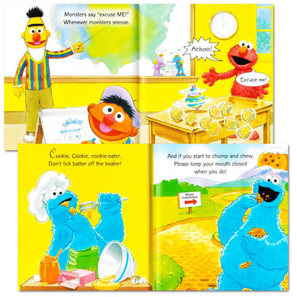 Sesame Street Elmo Manners Books for Kids Toddlers - Set of 8 Manners Books
