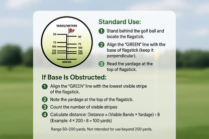 Barska Blueline 8x22 Waterproof Golf Scope Monocular with Built-in Internal Distance Reticle
