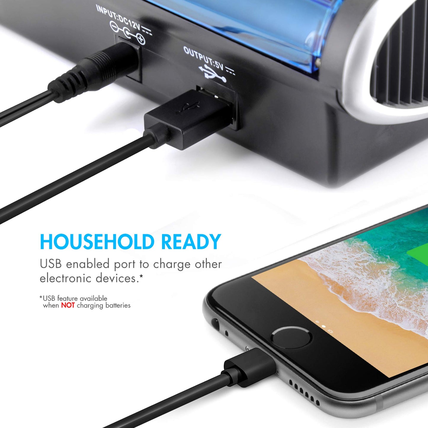 Tenergy T9688 LCD AA/AAA/C/D/9V NiMH/NiCd Battery Charger + Premium 26-Cell NiMH Rechargeable Battery 8AA/8AAA/4C/4D/2 9V Batteries