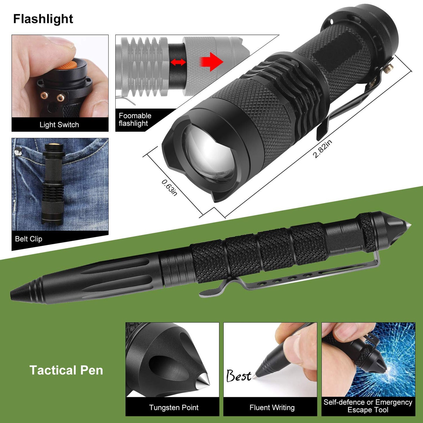 Survival kits 17 in 1, Emergency Survival Gear and Equipment, Cool Gadgets for Men Camping Fishing Hunting Outdoor