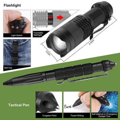 Survival kits 17 in 1, Emergency Survival Gear and Equipment, Cool Gadgets for Men Camping Fishing Hunting Outdoor