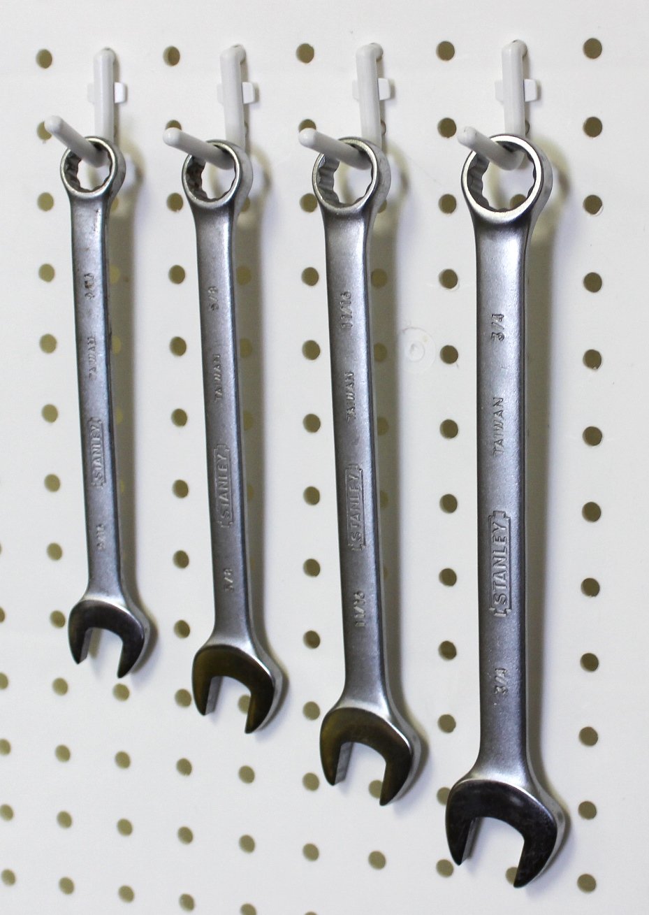 Wallpeg Peg Board Tool Organizer - Pegboard Hooks for Tool storage, garage organization, nerf gun storage - Peg board hooks for hanging power tools, crafts, and garage workbench accessories - Made USA