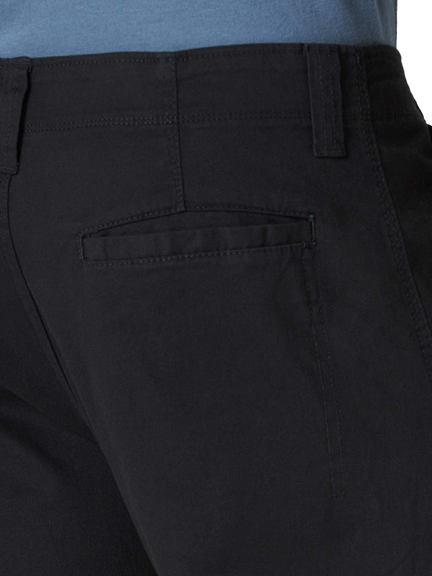 Wrangler Authentics Relaxed Fit Stretch Cargo Pant, Black, 36W x 32L
