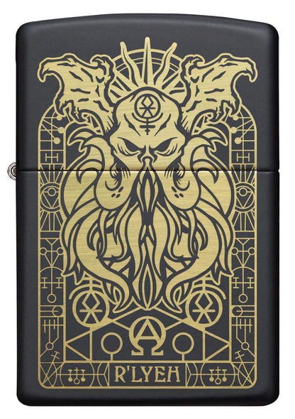 Zippo Monster Design Black Matte Pocket Lighter