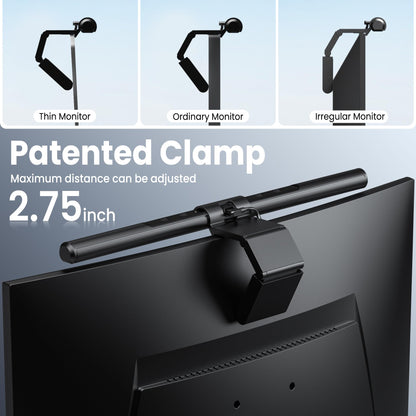 Quntis PC Screen Lamp with Remote Control, Adjustable Screen Light Automatic Dimming, LED USB Computer Lamp 40 cm Monitor Light Bar Lighting for Office Gaming