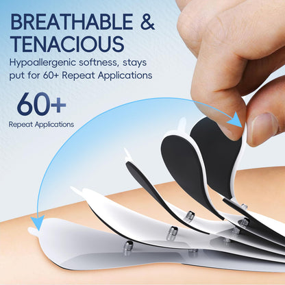 Comfytemp Wireless TENS Unit Muscle Stimulator for Pain Relief Therapy, Relieve Sciatica Rechargeable TENS Machine for Pain Management, Portable TENS Device for Back, Shoulder, Cramps Pain Relief