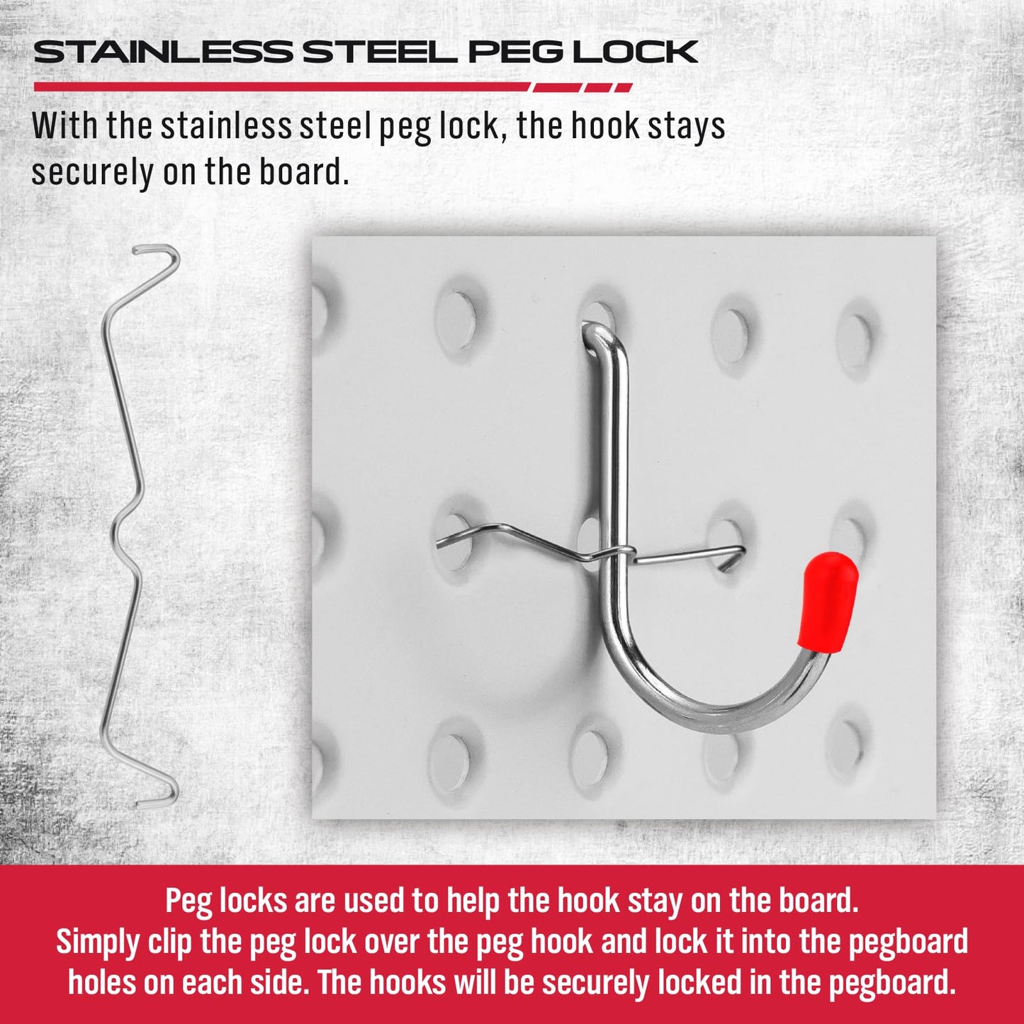 Ultimate 121-Piece Pegboard Hooks Set, Pegboard Accessories with Metal Hooks, Durable Peg Board Organizer Accessories, Pegboard Bins, Peg Board Tool Utility Hooks