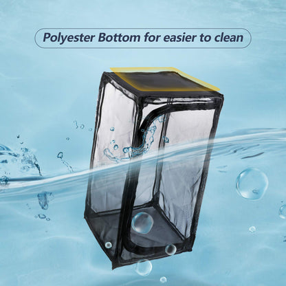 30" Heavy Duty Monarch Butterfly Habitat, Outdoor Collapsible Insect Mesh Cage Terrarium Pop-up with Zipper Protection