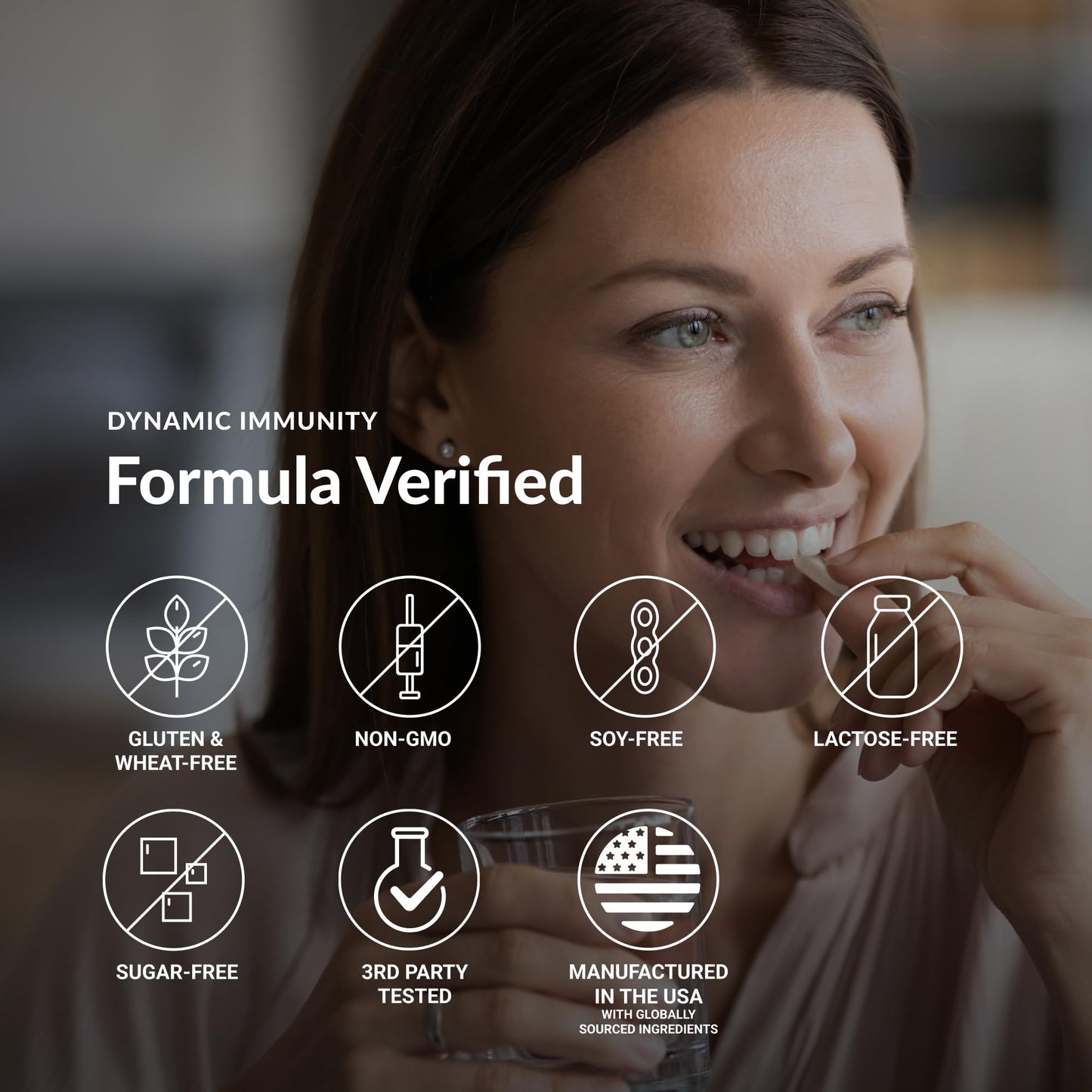 Stonehenge Health Dynamic Immunity Daily Supplement 10-in-1 Immune Boosters Zinc, Elderberry, Echinacea, Vitamin C & Probiotic L. Acidophilus – Supports Immune System & Respiratory Health, 60 Capsules