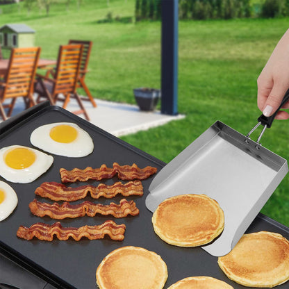Stanbroil Stainless Steel Griddle Mover Smash Burger Food Shovel Grill Spatula Great for Stir Fry and Move Food, 13"