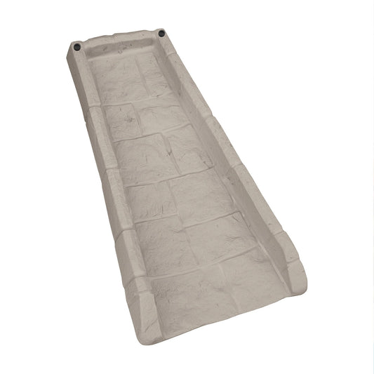 Suncast Easy Assembly Outdoor Decorative Poly Composite Rain Gutter Downspout Splash Block Effective in Any Type of Weather, Stone Light Taupe