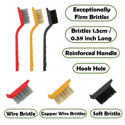 Betanull Crevice Cleaning Brush Set, Multi-Purpose Hard Bristle Brushes for Deep Cleaning Kitchen, Bathroom, Grout, Sink, Cup, Teapot, Bottle, Blender, Corners, Tight Spaces & More