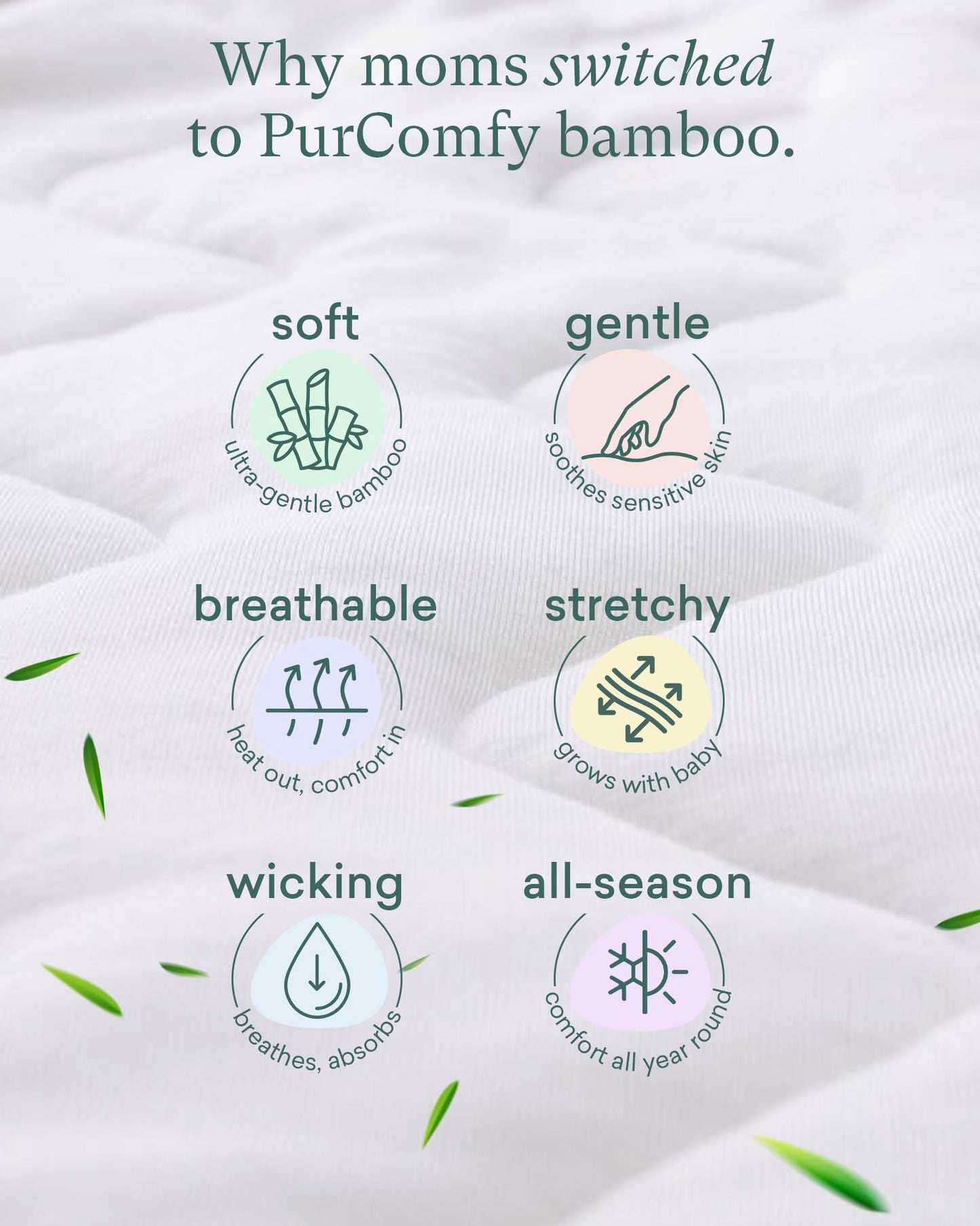 PurComfy Supersoft Sleep Sack 1.0 TOG, Premium Bamboo Viscose Baby Sleeping Bag, 2-Way Safe Zipper Sleep Sacks 6-15 Months (Slate)